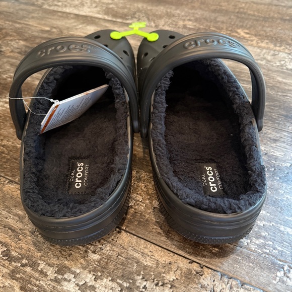 Crocs Baya Lined Clog Relaxed Fit Fleece Cozy Camp Hike Black‎ Womens Size 8 NWT - Picture 7 of 10